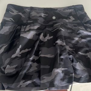 2 EUC Athleta ACE tennis skirts for price of one; camo and white